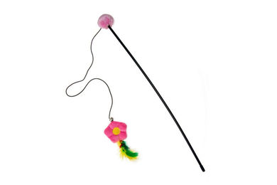 Produktbild von Karlie Katzenangel Happy Flower aus Plüsch und Federn Mehrfarbig 50 cm