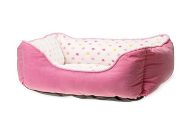 Karlie Katzenbett Dot aus Plüsch in Pink Größe L 55 x 50 cm – Bild 1 von 5