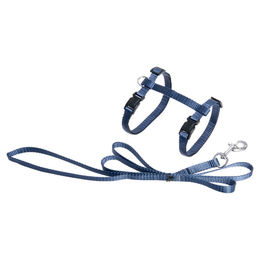 Karlie Katzengeschirr mit Leine Art Sportiv Plus dunkelblau verstellbar 110 cm – Bild 1 von 3