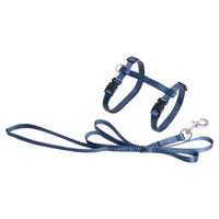 Produktbild von Karlie Katzengeschirr mit Leine Art Sportiv Plus dunkelblau verstellbar 110 cm