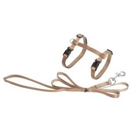 Karlie Katzengeschirr Sportiv Plus mit Leine beige 110 cm - 110 cm – Bild 1 von 3