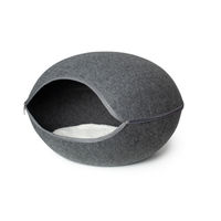 Produktbild von Karlie Katzeniglu Innu Katzenhöhle aus Filz Grau Größe L 60x57x41 cm
