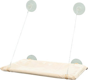 Karlie Katzenkissen Fensterliege aus Velours in Beige L 51,5 x B 31 x H 2,5 cm – Bild 1 von 1