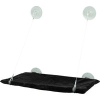 Produktbild von Karlie Katzenkissen Fensterliege aus Velours Schwarz L 51,5 x B 31 x H 2,5 cm