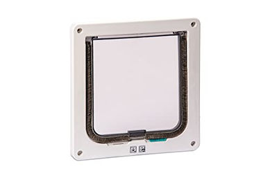 Karlie Katzenklappe mit 2-Wege-Verschluss aus Kunststoff in Weiß – Bild 1 von 7