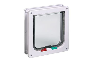 Karlie Katzenklappe mit 4-Wege-Verschluss für große Katzen in Weiß aus Kunststoff – Bild 1 von 8