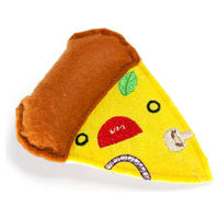 Produktbild von Karlie Katzenspielzeug Pizza gelb aus Stoff mit Catnip - 1 Stk.