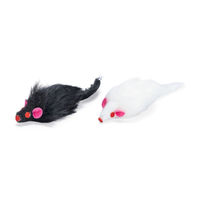 Produktbild von Karlie Katzenspielzeug Plüschmäuse Whity mit Catnip 2er Pack 12 cm