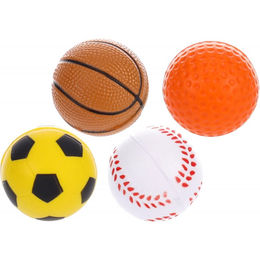 Karlie Katzenspielzeug Schwamm Sport Bälle Bunt 4 cm - 4 x 4 cm – Bild 1 von 3