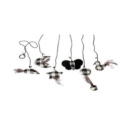 Produktbild von Karlie Katzenspielzeug Twinies L Catnip-Spielzeug aus Gummi schwarz-weiß