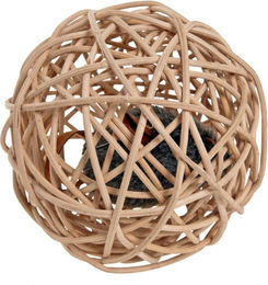 Karlie Katzenspielzeug Weidenball mit Soundchip 10cm Natur Beige - 1 Stk. – Bild 1 von 5
