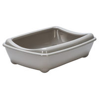 Produktbild von Karlie Katzentoilette Arist-O-Cat offene Schalentoilette aus Kunststoff grau 42 x 30 x 11 cm