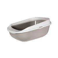 Produktbild von Karlie Katzentoilette offene Schalentoilette aus Kunststoff mit Rand in Grau