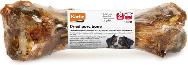 Produktbild von Karlie Kauknochen Schwein getrocknet Monoprotein glutenfrei 6 x 20 cm - 6 x 20 cm