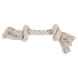 Produktbild von Karlie Kauseil Hundespielzeug aus Baumwolle mit 2 Knoten in Weiß Größe XL - 350 g