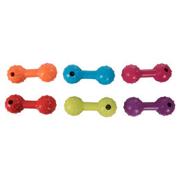 Karlie Kauspielzeug Gummihantel mit Glocke aus Gummi 12 cm bunt - 1 Stk. – Bild 1 von 3