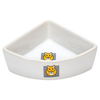 Produktbild von Karlie Keramik Ecknapf für Nager und Hamster mit Motiv in Weiß 9x9x4cm - 75 ml