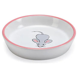 Karlie Keramik Futternapf für Katzen handbemalt rot weiß - 200 ml – Bild 1 von 3