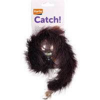 Produktbild von Karlie Kitty Wonderball Katzenspielzeug Plüsch Rasselball mit Federschwanz 45 cm