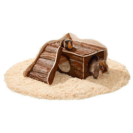 Karlie Kleintierhaus Trapper Häuschen aus Holz in Braun 40 x 50 x 25 cm – Bild 1 von 1