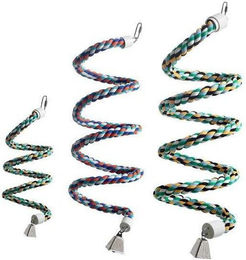 Karlie Kletterspirale aus Baumwolle für Papageien und Großsittiche bunt 24 cm - 100 cm – Bild 1 von 2