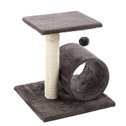 Produktbild von Karlie Kratzbaum Binky Flamingo Grau mit Sisal für Katzen