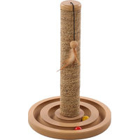 Produktbild von Karlie Kratzbaum Brigitte aus Seegras mit Spielzeug für Katzen in Braun und Beige