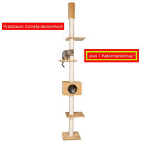 Produktbild von Karlie Kratzbaum Cometa XXL mit Deckenspanner beige aus Sisal 263 cm hoch