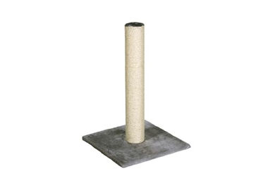 Karlie Kratzbaum Lisa für Katzen aus Sisal und Plüsch Grau 38x38x59 cm – Bild 1 von 5