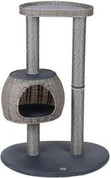 Karlie Kratzbaum Outdoor für Katzen grau wetterfest mit Sisal 77x57x110cm – Bild 1 von 8