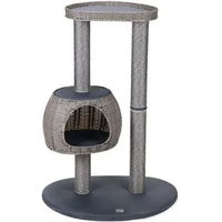 Produktbild von Karlie Kratzbaum Outdoor für Katzen grau wetterfest mit Sisal 77x57x110cm