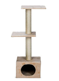 Karlie Kratzbaum Smaragd beige für Katzen mit Sisal 35x35x103 cm – Bild 1 von 8