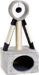 Karlie Kratzbaum Tiny Tabby II für Katzen blau-grau 30 x 30 x 68 cm – Bild 1 von 1