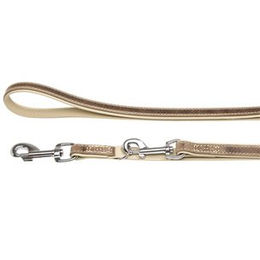 Produktbild von Karlie Leder Führleine Comfort Fettleder Grau für Hunde 200cm/14mm - 200 cm