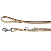 Produktbild von Karlie Leder Führleine Comfort Fettleder Grau für Hunde 200cm/14mm - 200 cm