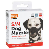 Produktbild von Karlie Maulkorb Comfort Hund Schwarz mit Fleece S/M 23-28 cm H 37-65 cm