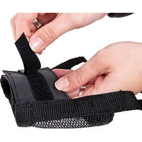 Produktbild von Karlie Maulkorb Comfort Mini Fleece Schwarz Größe L