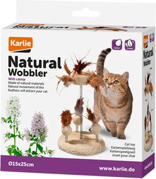 Karlie Nature Katzen-Naturspielzeug aus Sisal und Luffa mit Feder – Bild 1 von 5
