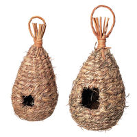 Produktbild von Karlie Nistkasten Vogelnest aus Gras für Vögel in Naturbraun Durchmesser 10 cm Höhe 25 cm