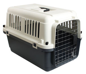 Karlie Nomad Flugzeugbox Transportbox aus Kunststoff Grau 51cm x 33,5cm x 33cm – Bild 1 von 1