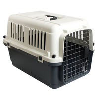 Produktbild von Karlie Nomad Flugzeugbox Transportbox aus Kunststoff Grau 51cm x 33,5cm x 33cm