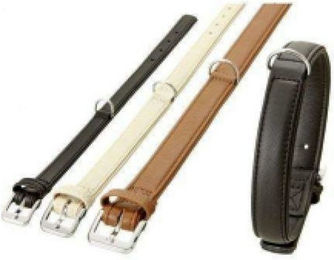 Produktbild von Karlie Nordic Hundehalsband aus Leder in Beige für erwachsene Hunde
