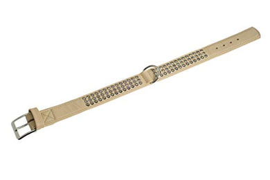 Produktbild von Karlie Nordic Strass Halsband aus Kunstleder Hellbeige XL 65 cm x 40 mm