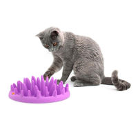 Produktbild von Karlie Northmate Catch Anti-Schling Napf für Katzen in Lila aus Kunststoff - 1 Stk.