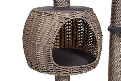 Karlie Outdoor Kratzbaum Misty Grau mit Sisal 77 x 57 x 160 cm – Bild 1 von 8