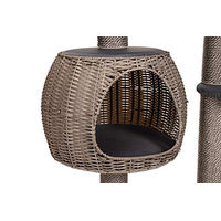 Produktbild von Karlie Outdoor Kratzbaum Misty Grau mit Sisal 77 x 57 x 160 cm