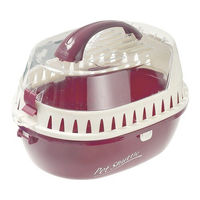 Produktbild von Karlie Pet Shuttle Transportbox aus Kunststoff für Nager in Rot 35x25x22 cm