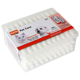 Produktbild von Karlie Petcare Sicherheitswattestäbchen zur Ohrenreinigung für Katzen aus Baumwolle 55 Stück - 300 g