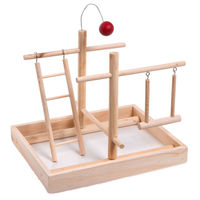 Produktbild von Karlie Playpoint Vogelspielzeug Schaukel aus Holz in Natur Beige für Papageien und Wellensittiche