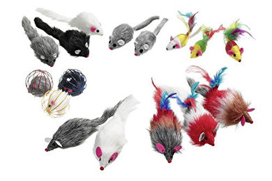 Karlie Plüschmaus Katzenspielzeug mit Catnip grau 5 cm - 5 cm – Bild 1 von 5